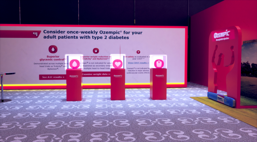 Ozempic Egypt - UAE - exhibition stand booth design-15