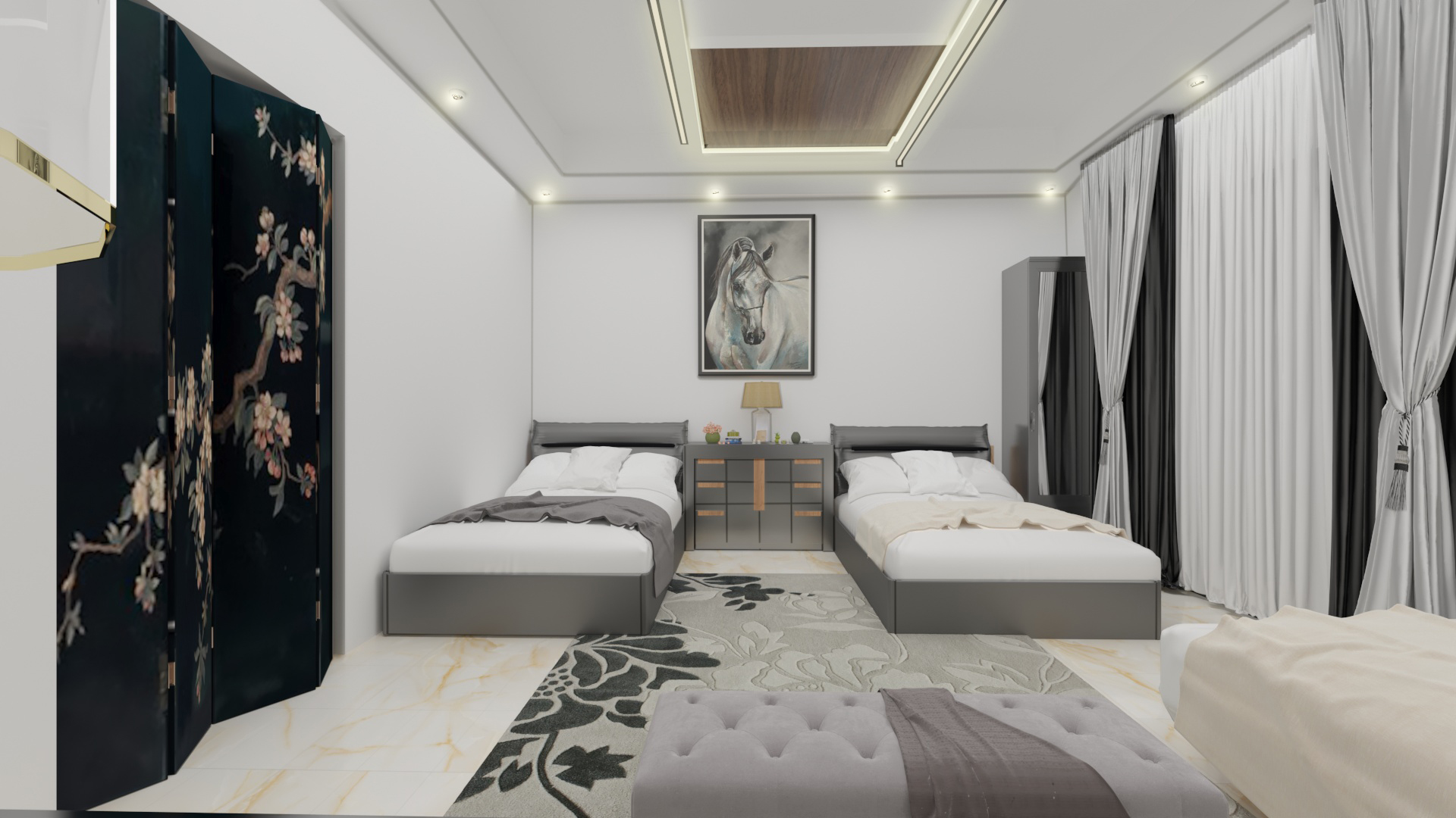 normal bedroom for three person-0