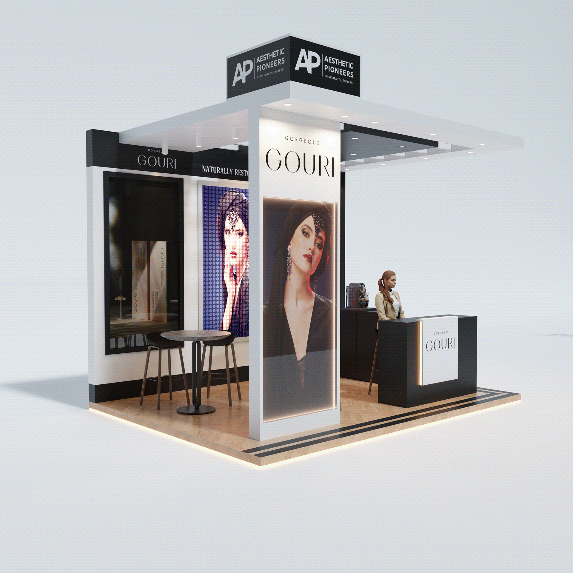 Brand Cosmetics Booth 室内设计丨沙特阿拉伯-2