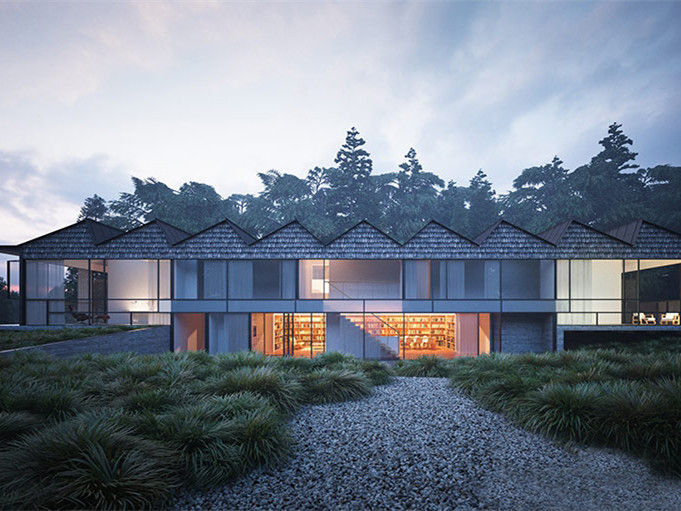 加州锯齿形屋顶的 Hendee·Borg 住宅-5