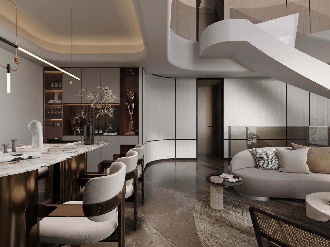 福州万科金域华府现代简约复式楼设计丨中国福州丨林健,康伟军,章丽青,何靓妮-12