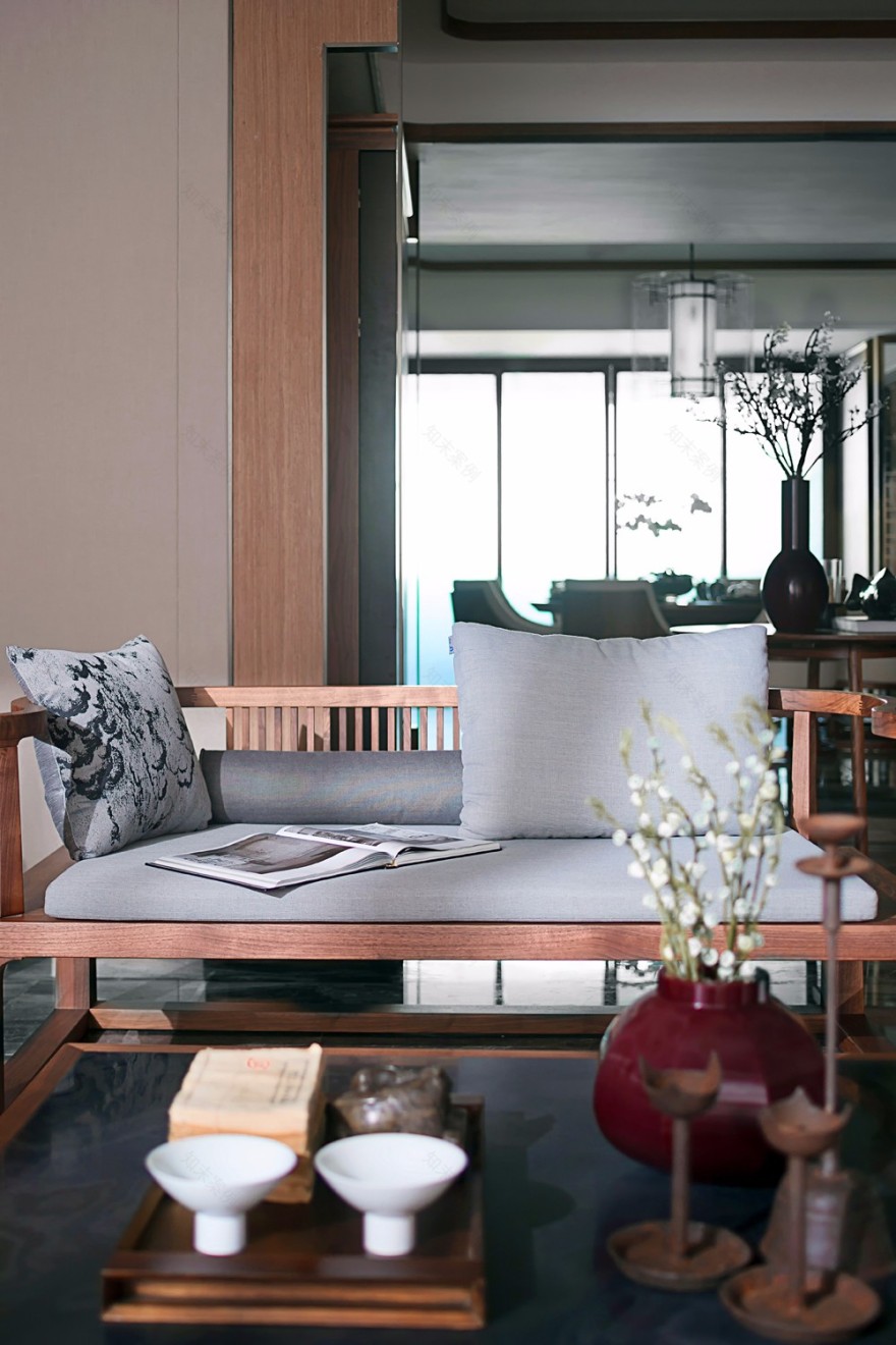 宜昌国际广场260m²中式大平层样板房 戴勇室内设计师事务所-19