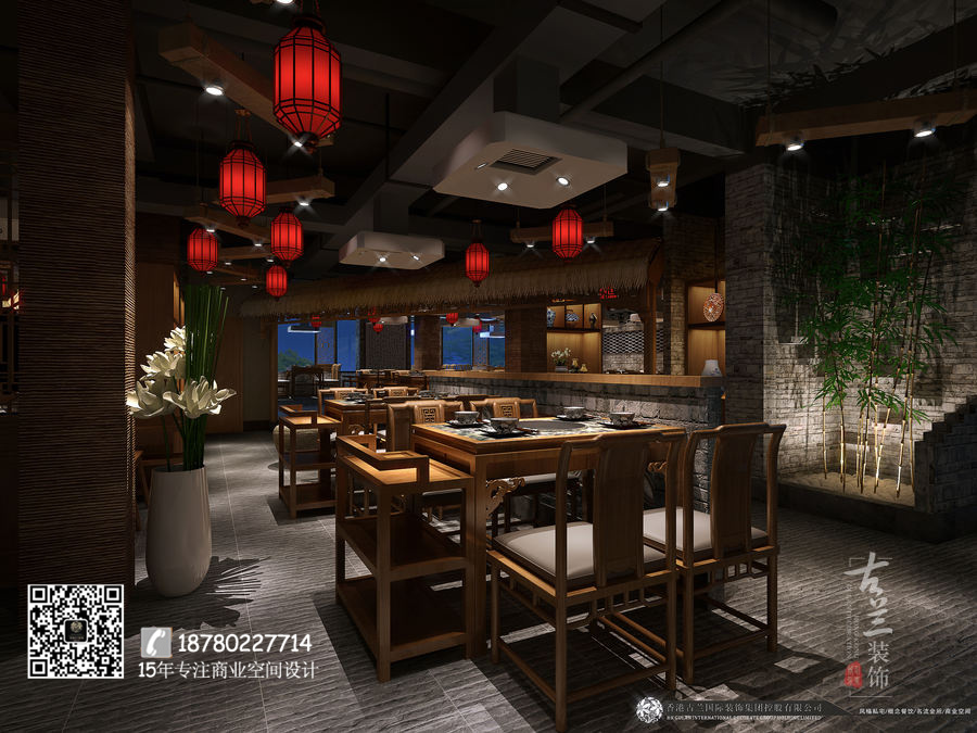 蜀道人家火锅店设计_成都火锅店装修_成都专业火锅店设计公司-5