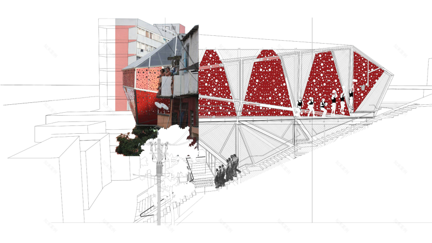 Multiprogram Ship, Vertical System of Sports and Cultural Platforms / Alejandro Haiek / LAB PRO FAB-34