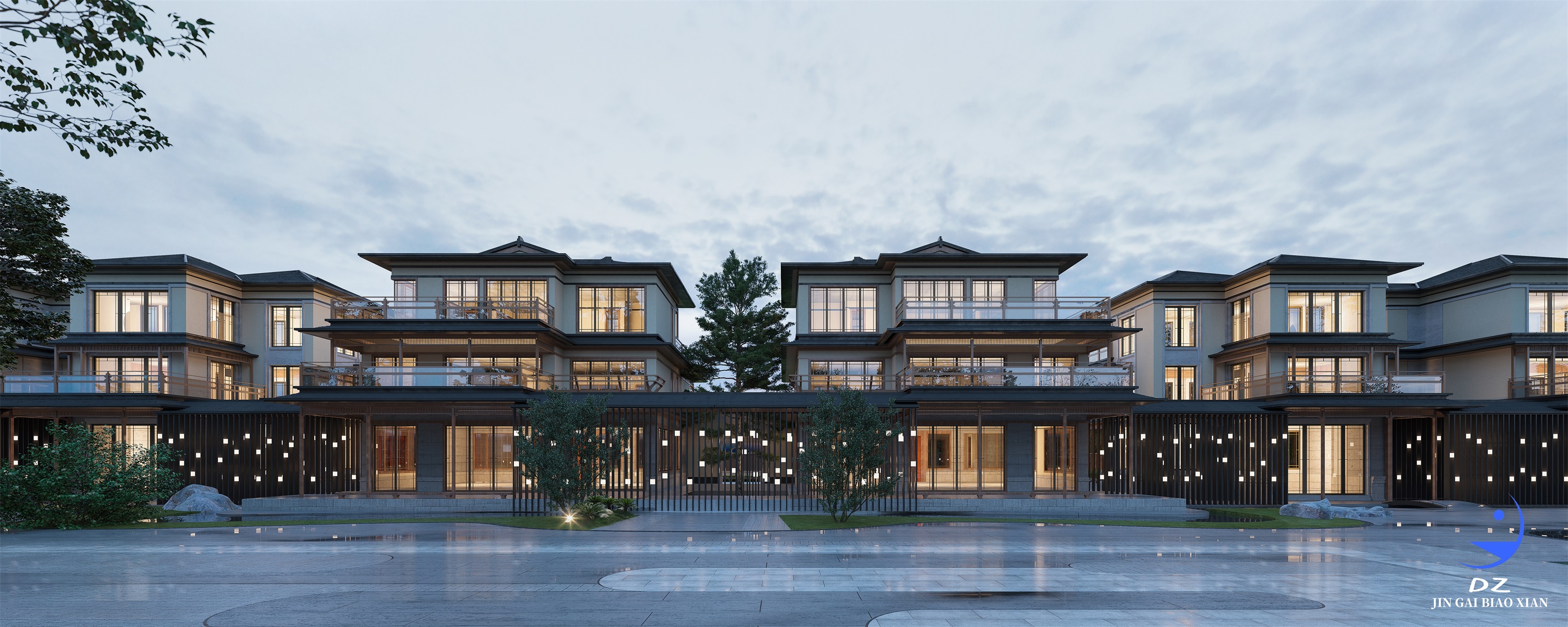 近期的民宿 别墅外立面表现-5