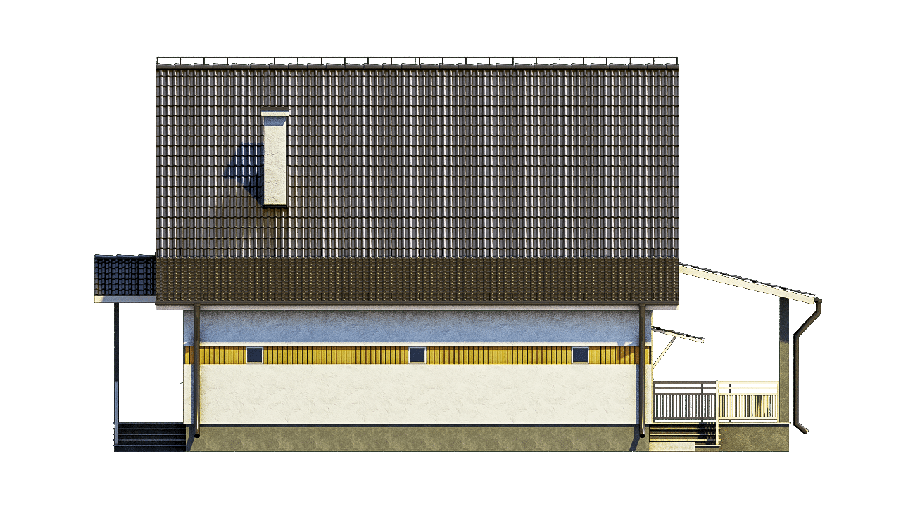 Проект мансардного дома с гаражом - Antei.by-8