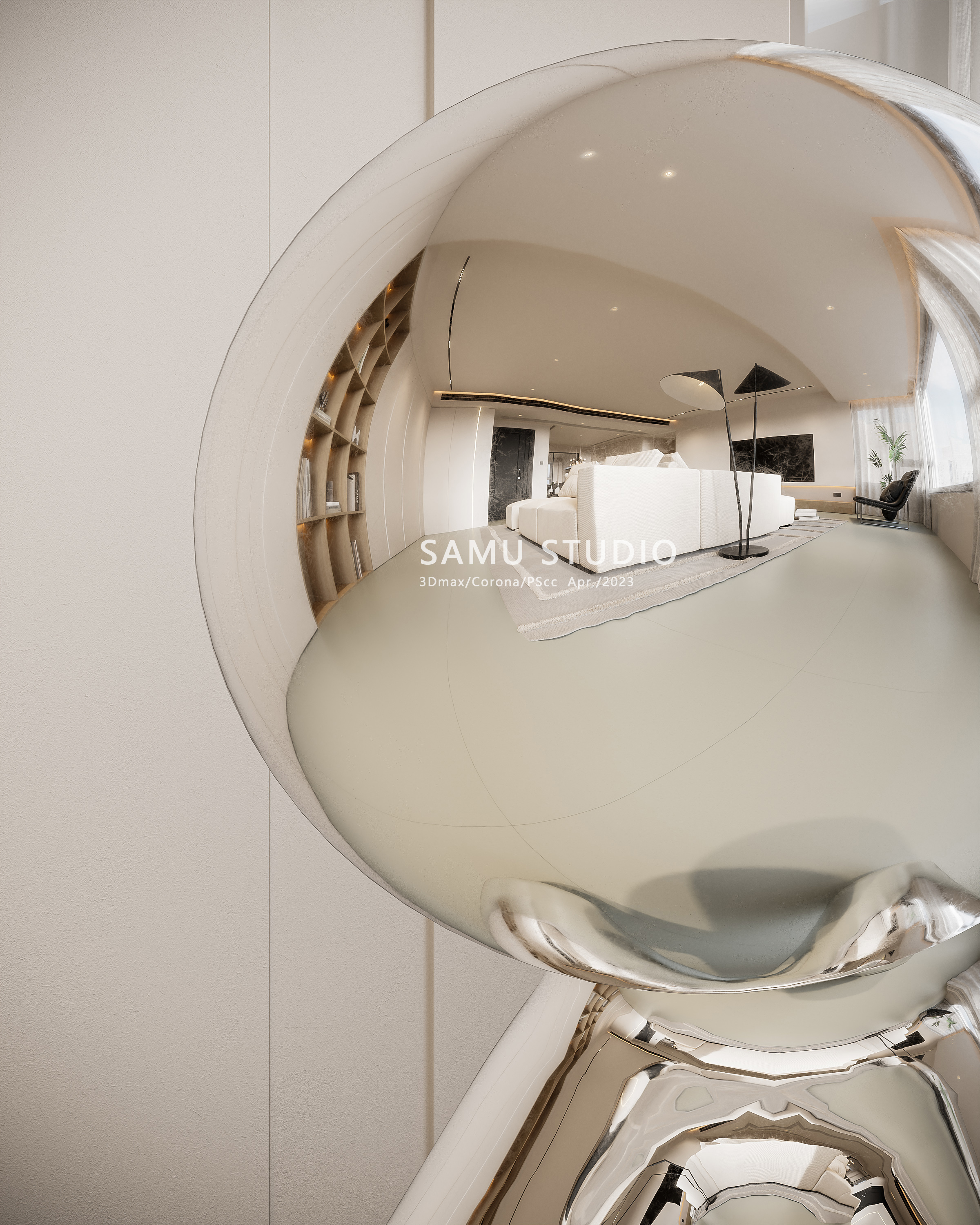 奶油风客餐厅丨SAMU STUDIO-13