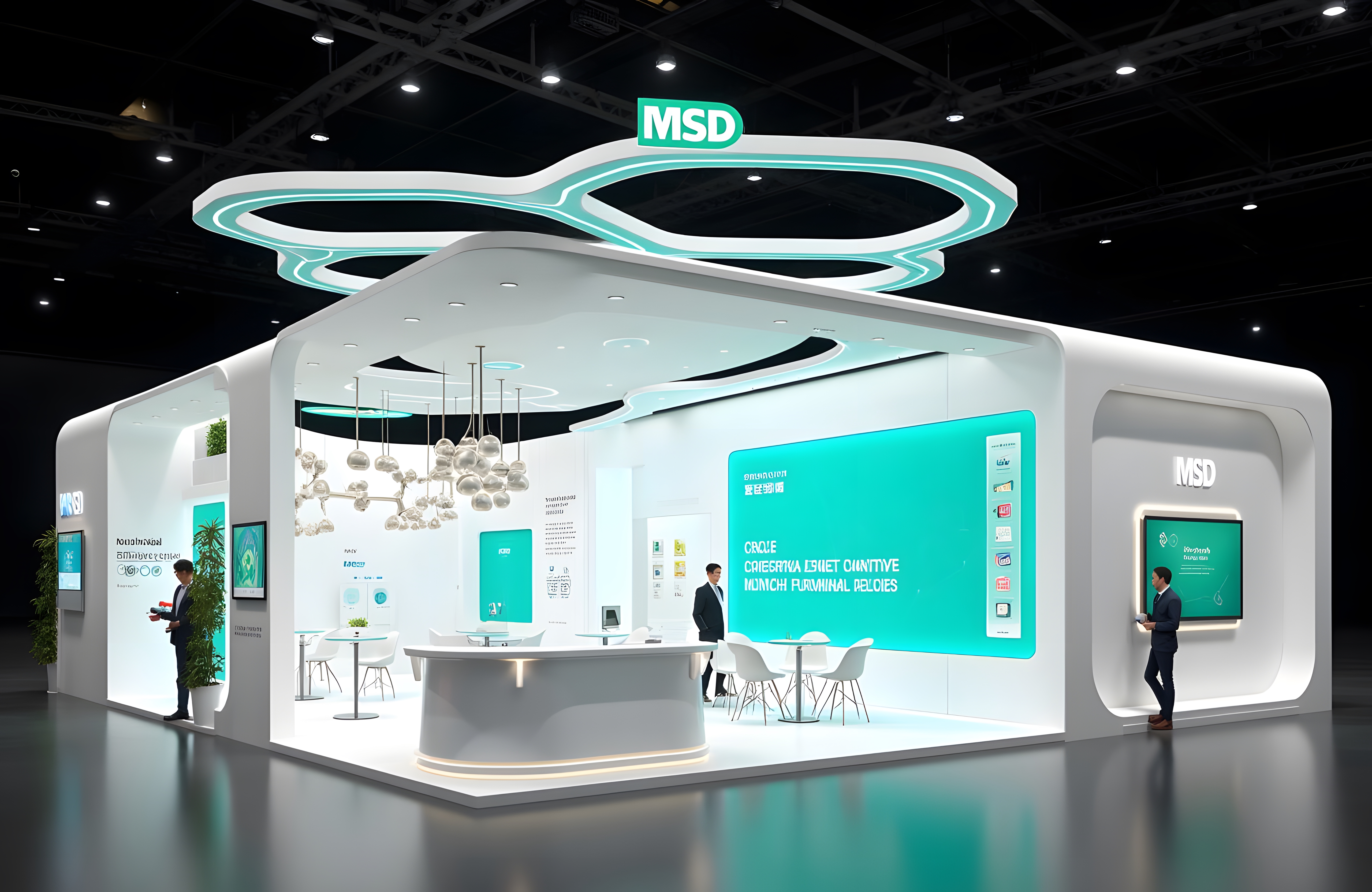 MSD booth design generated by Flux AI.-3