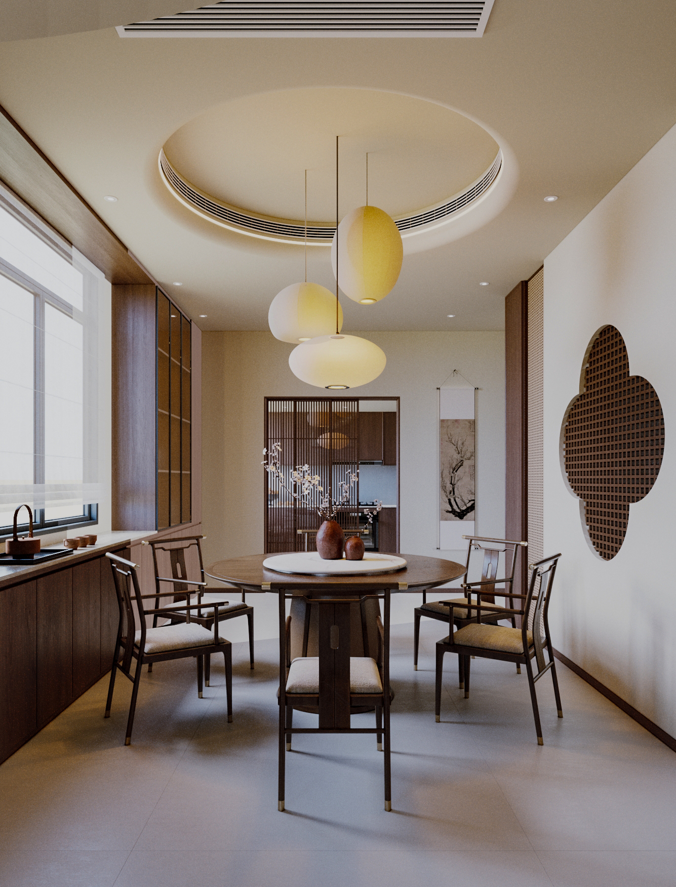 宋氏美学中式住宅空间设计-8