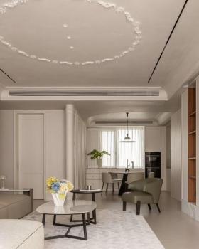 奶油肌理勾勒182㎡居家美学