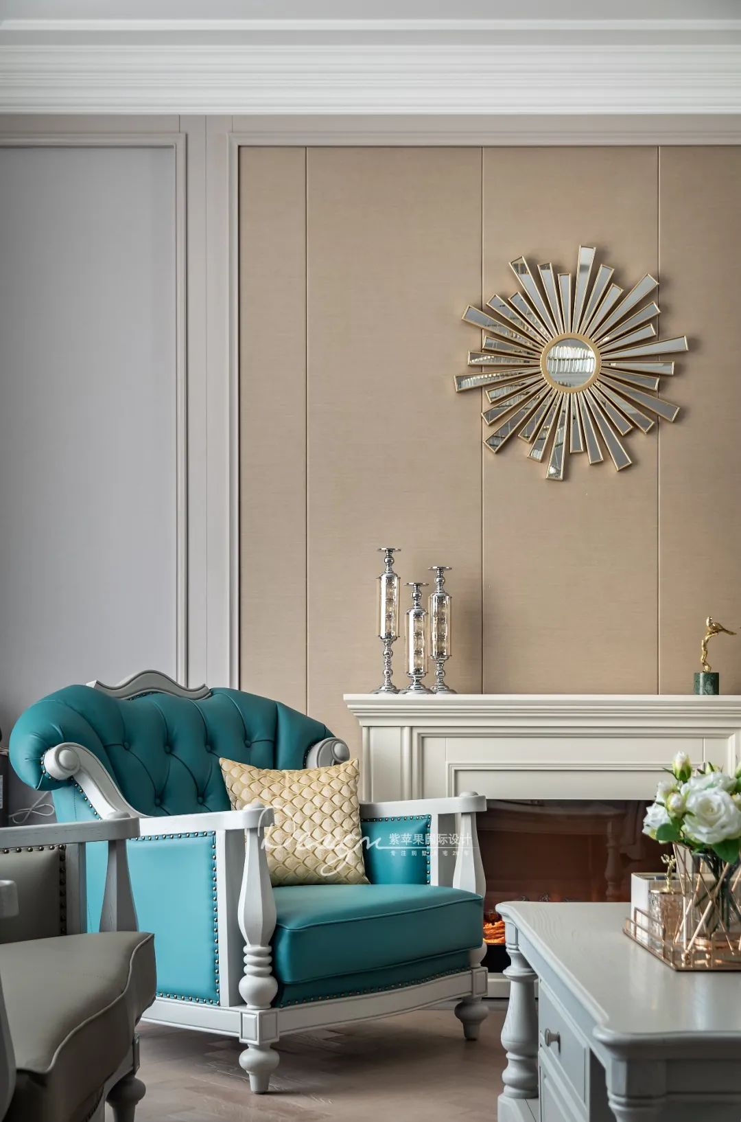 向阳苑 350㎡混搭美式风家居丨紫苹果装饰集团-36