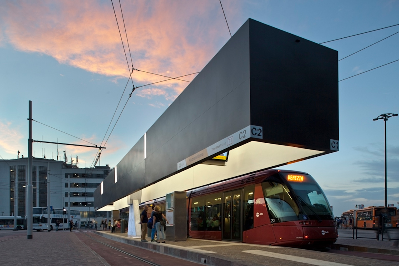  Tramway terminal in Venice 
			-12