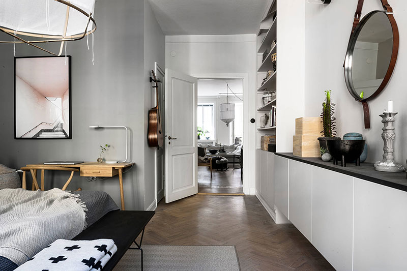 斯德哥尔摩温馨公寓 | 黑灰打造时尚北欧风-17