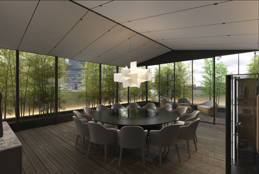 翰唐实创|私人会所-幽轩离纷华,惟有一丛竹-45