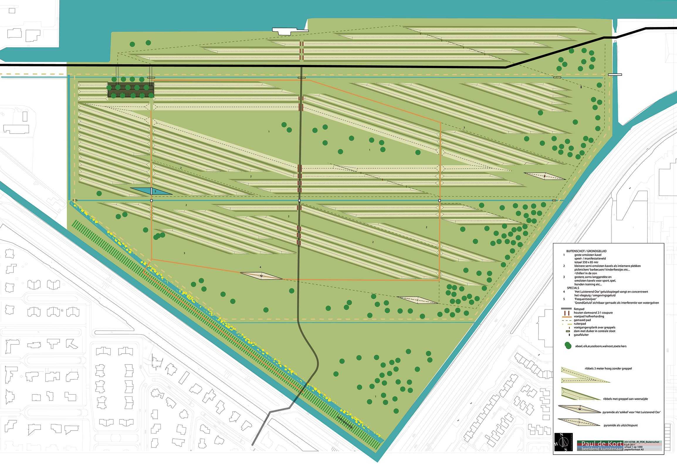 阿姆斯特丹机场公园 | 噪音降解的景观艺术-2