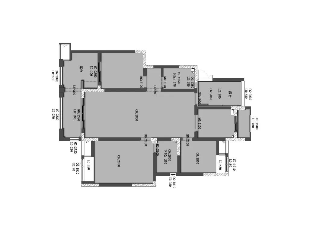 金科廊桥水岸 | 极简灰色调空间设计-12
