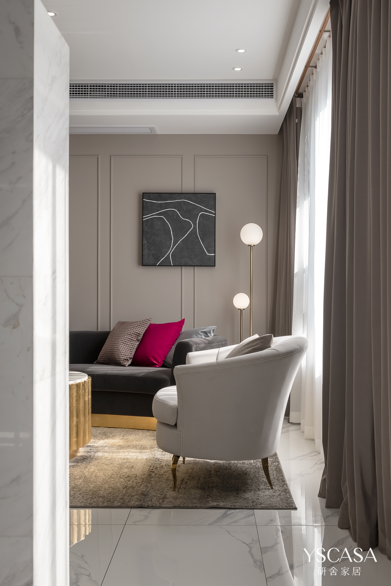 重庆东原旭辉江山樾 178㎡洋房装修 现代轻奢混搭生活-23