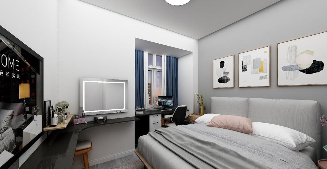 魏彦熙简约风设计案例 灰色墙面展现高级感-5