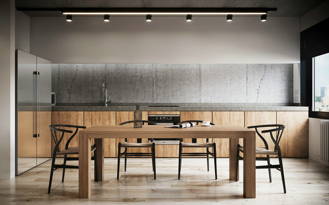 俄罗斯工业风小户型公寓-1