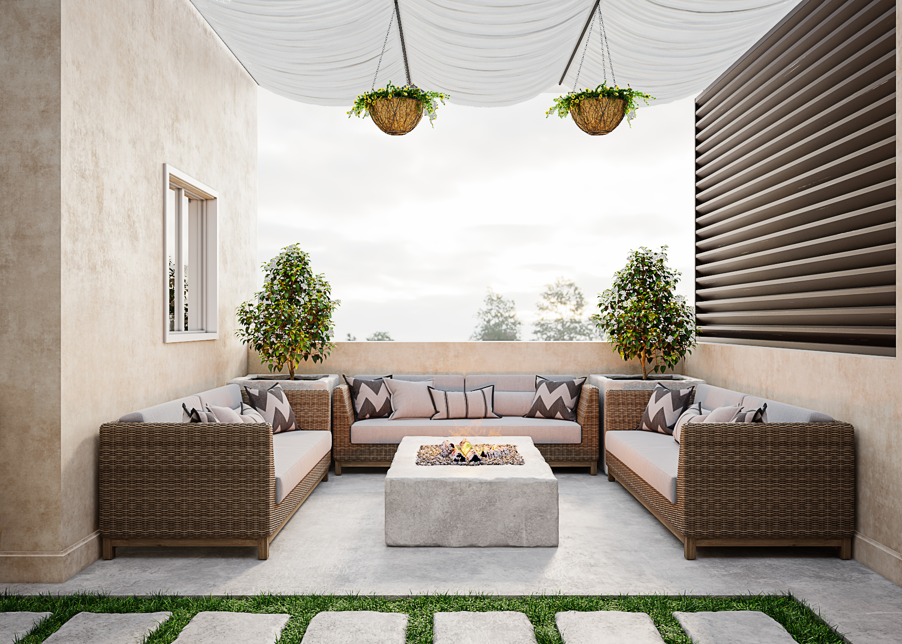 私人别墅屋顶户外休息区设计-6