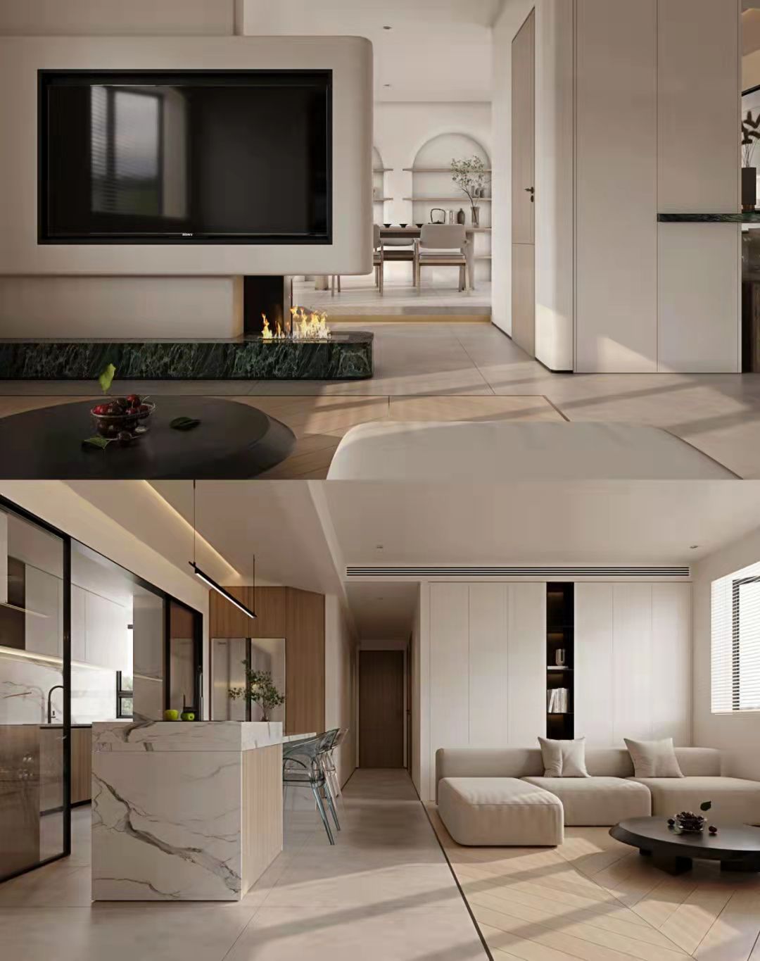 简约轻侘寂风住宅设计-8