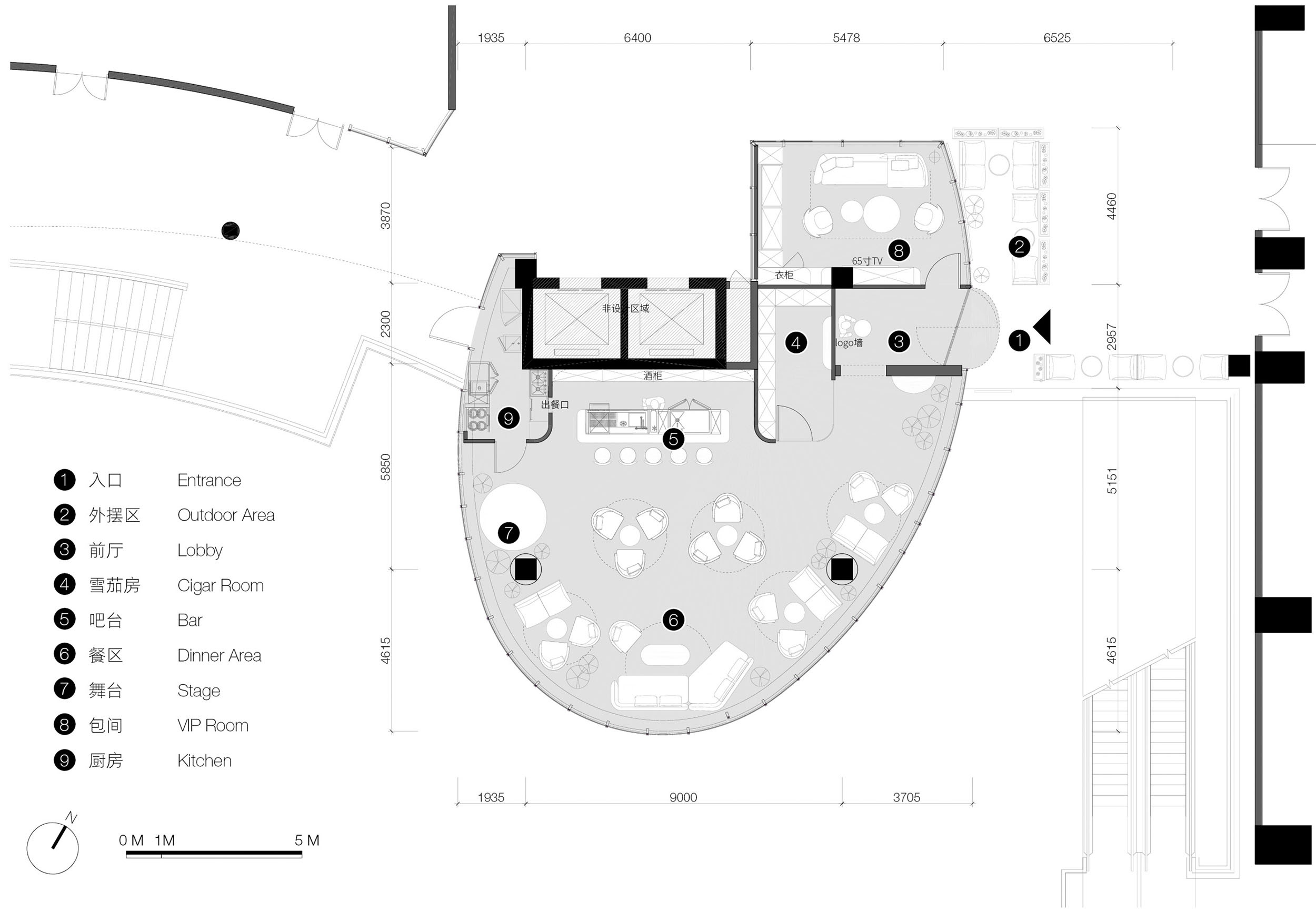「葉LEAF」雪茄酒吧丨中国广州丨MARS星球建筑-73