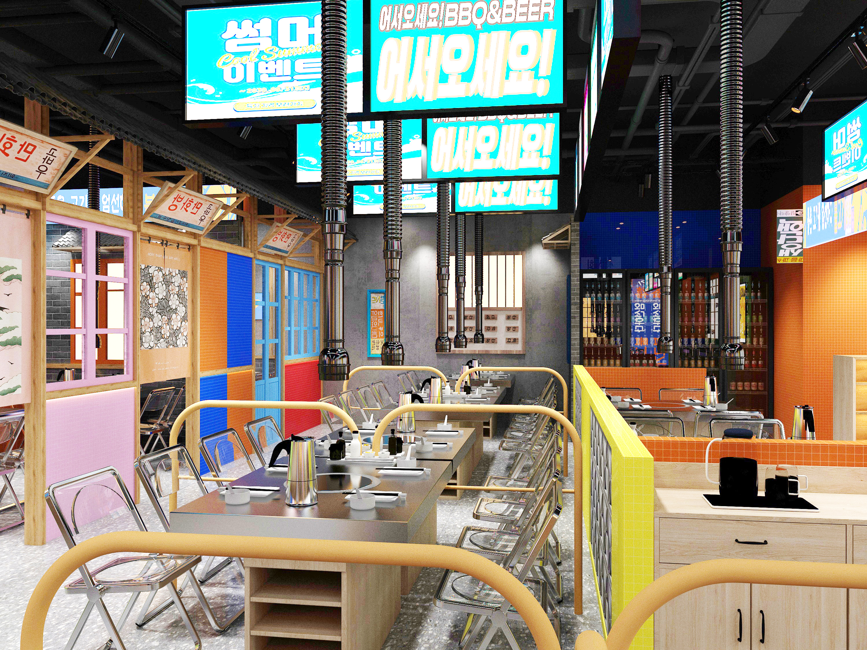 韩式烤肉店效果设计-3