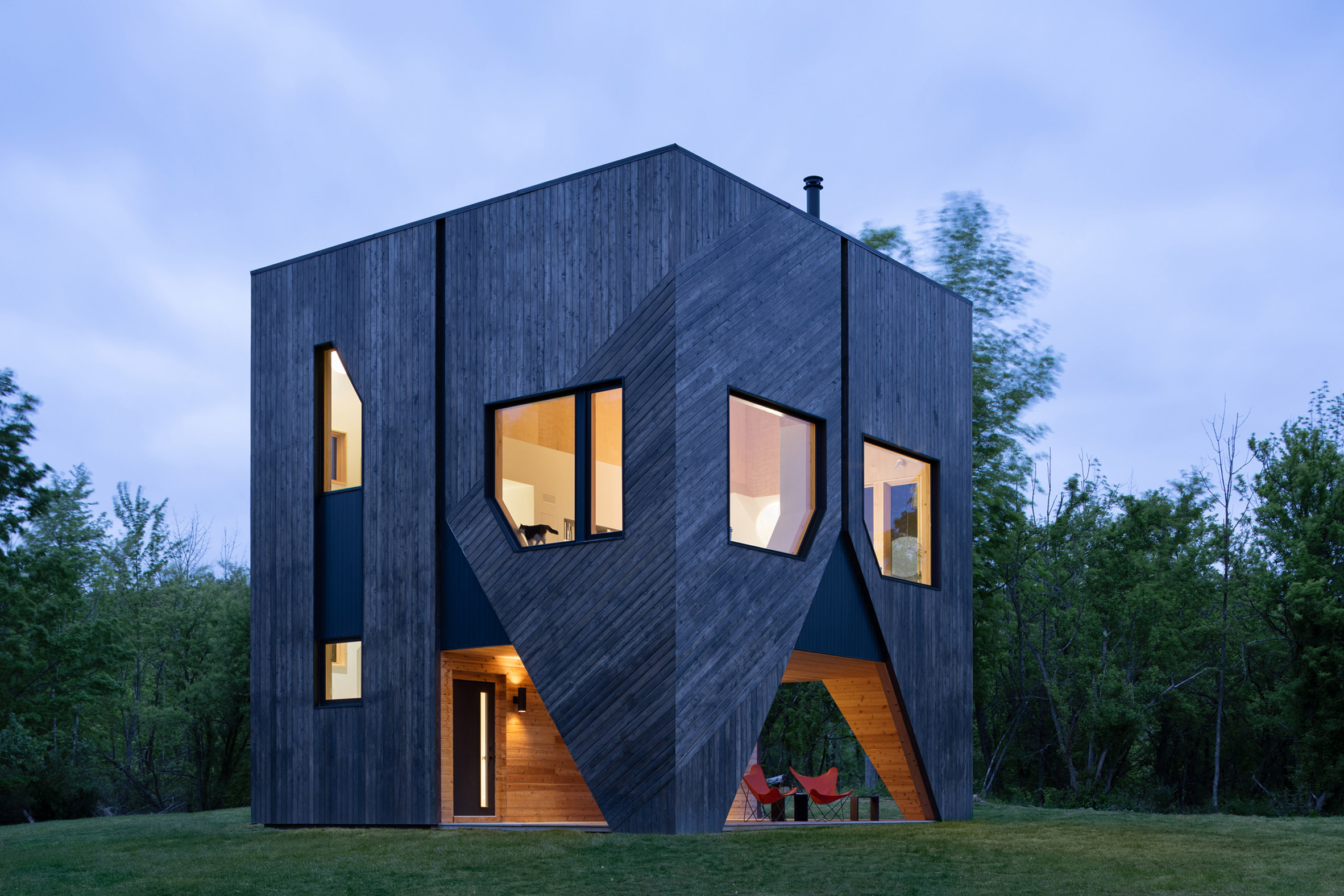 哈德逊河谷雪松覆面房屋丨美国纽约丨US architecture studio Forma-30