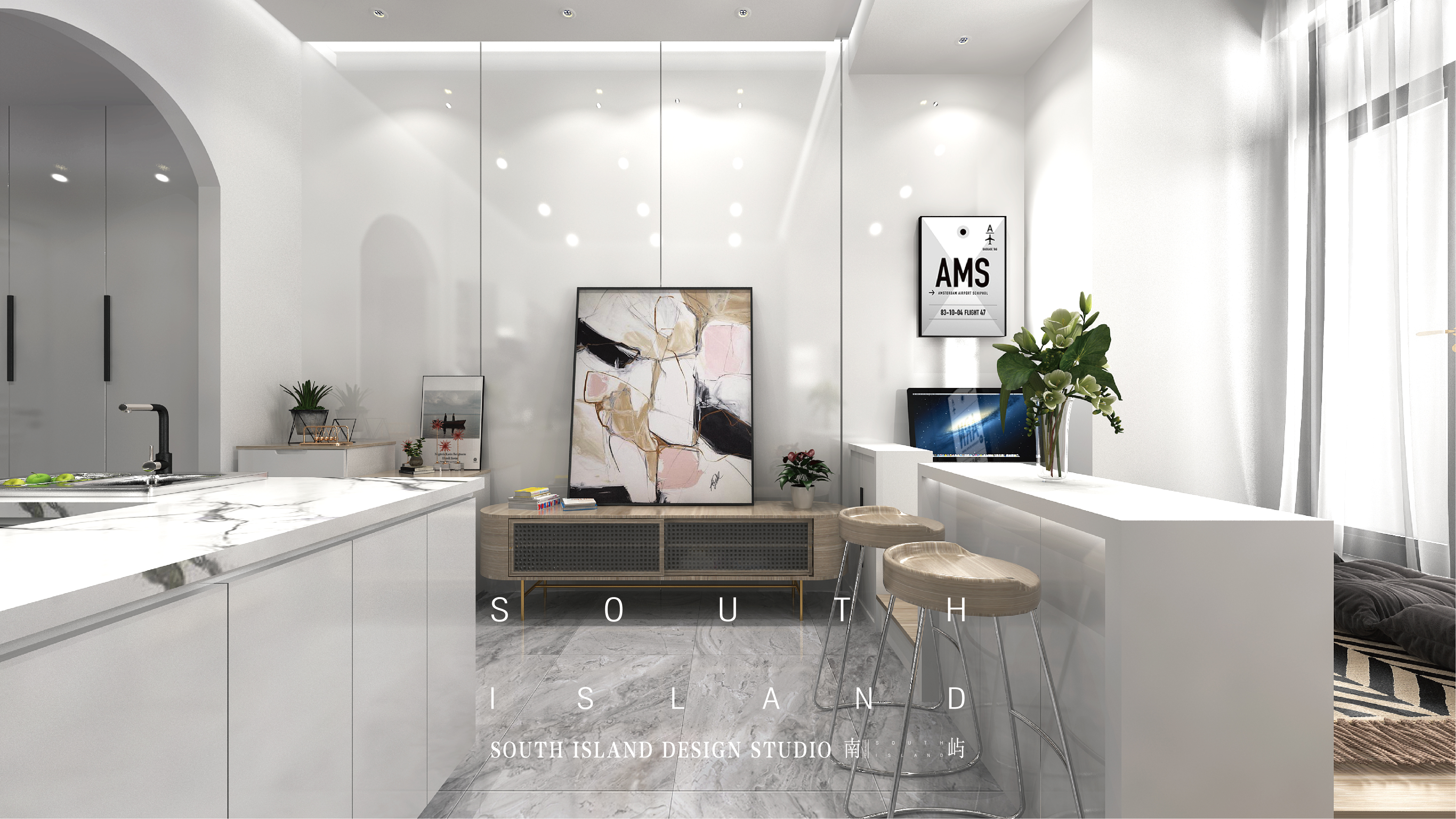 大连万达高新区40㎡公寓设计-3