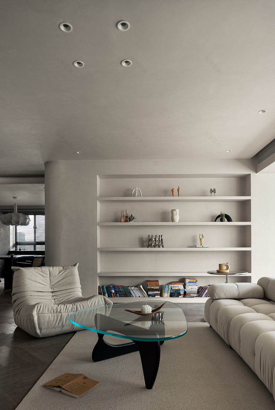 安徽合肥庐月湾 140㎡极简私宅丨中国合肥丨量子空间设计-12