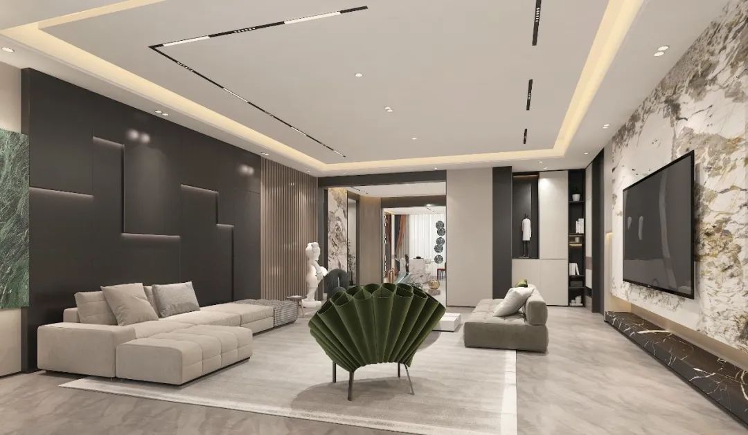 现代轻奢风住宅设计丨中国包头丨包头市众诚装饰-28