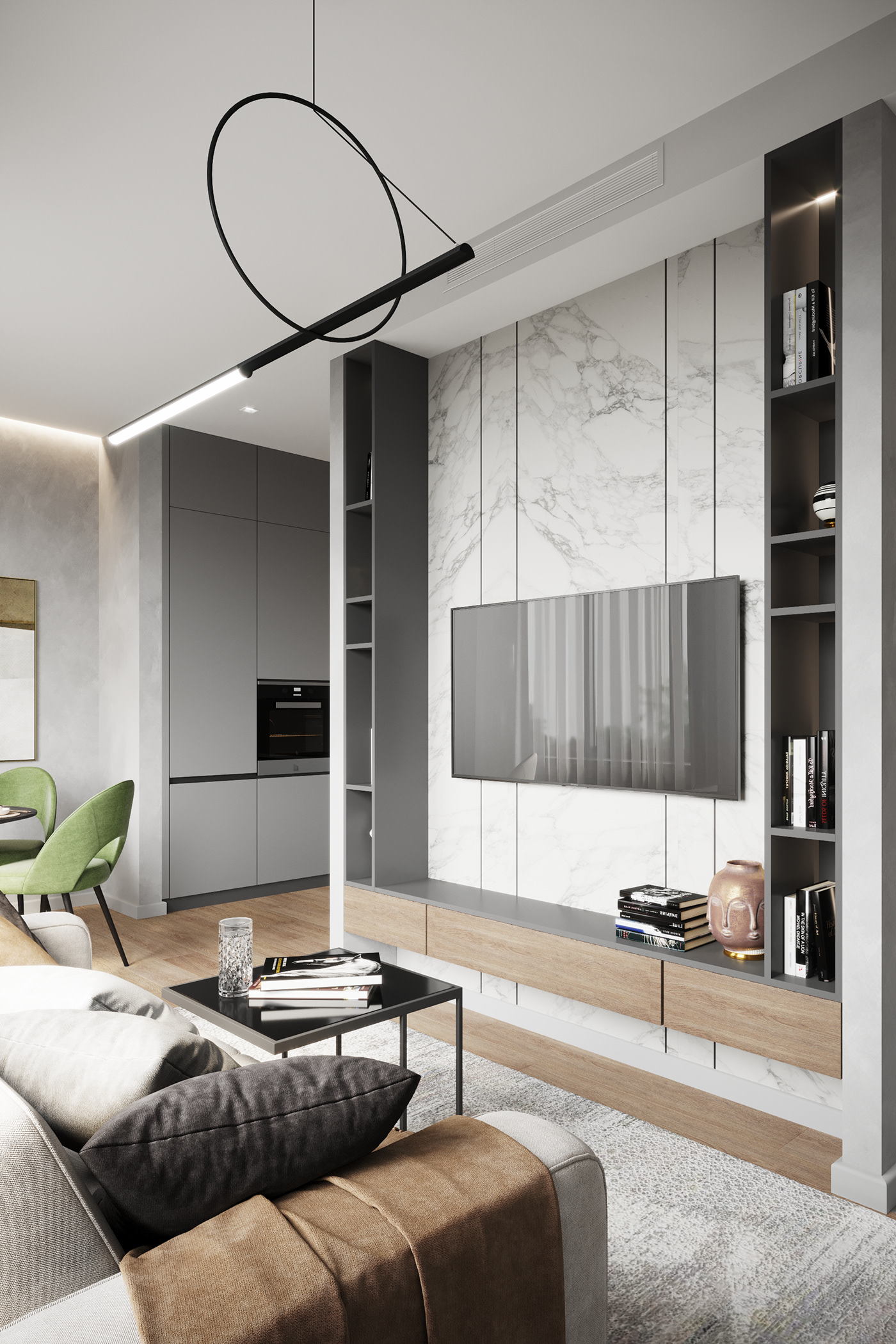 现代简约客厅设计丨FROLOVA DESIGN-0