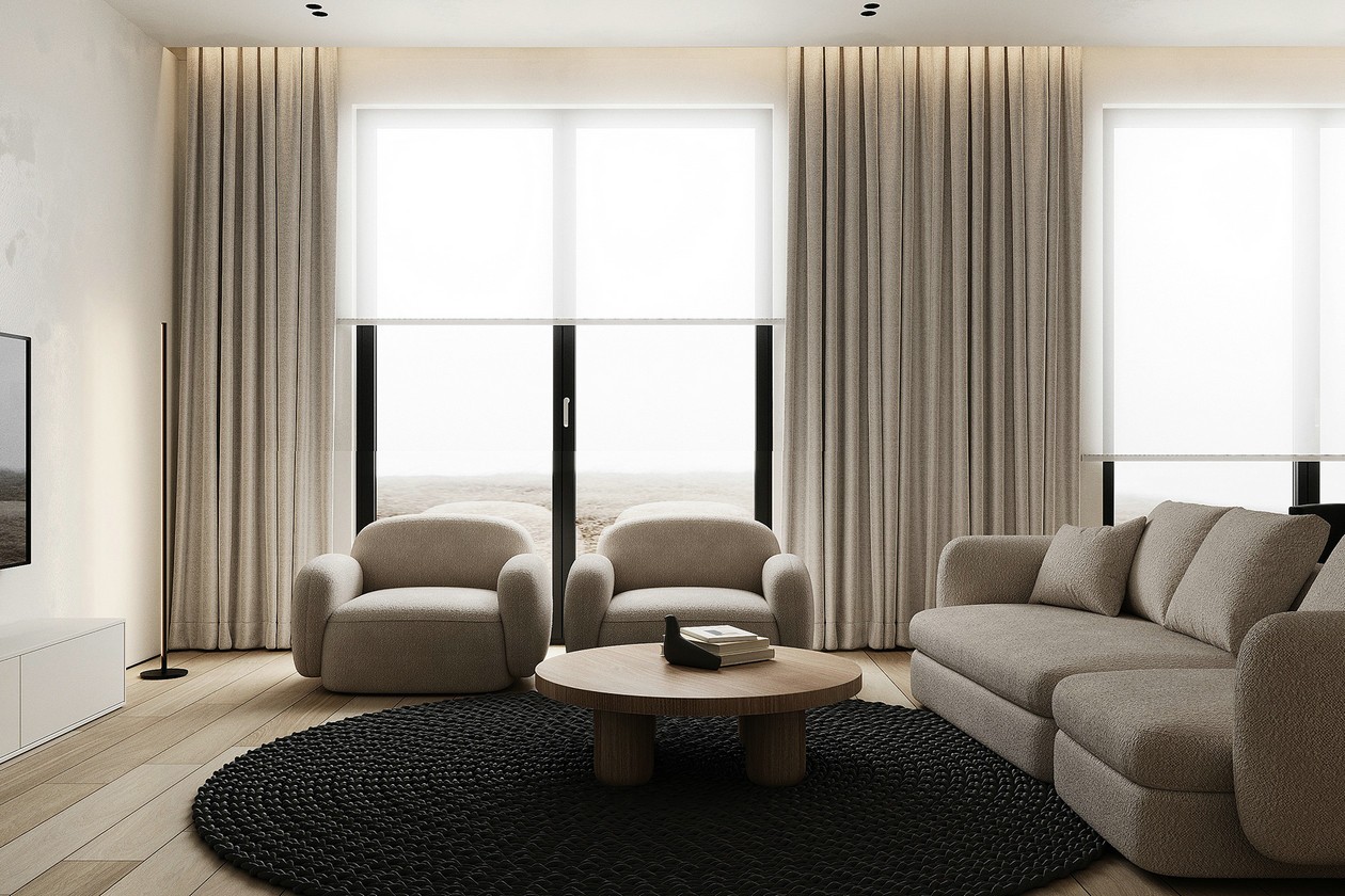 92㎡中性色系住宅设计丨暂无-1