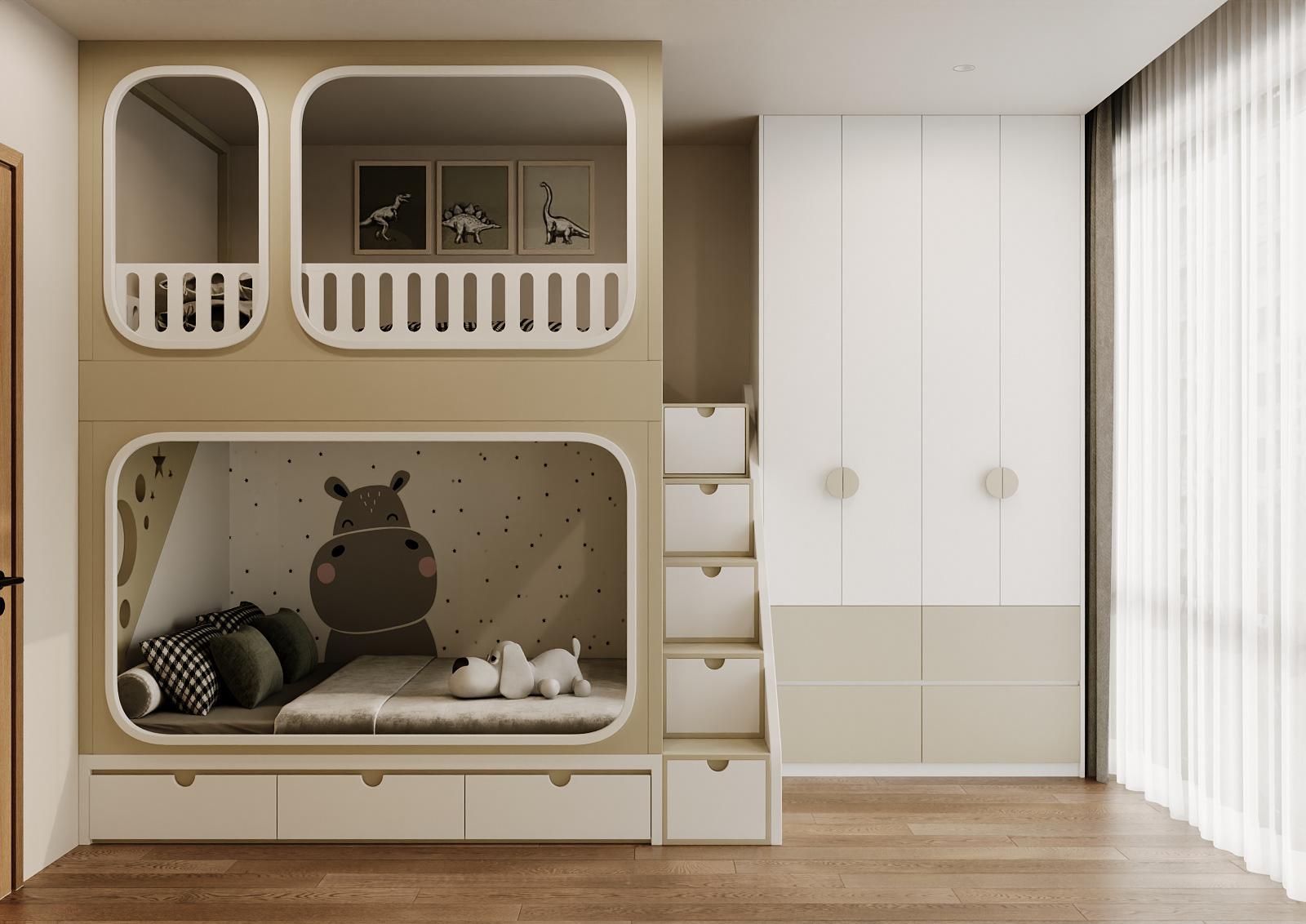 Balanced Serenity - Wood & Charcoal Contrast-19