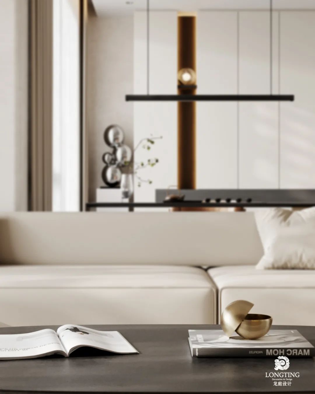 西湖观邸 410 方现代黑白空间设计丨中国湖州-5