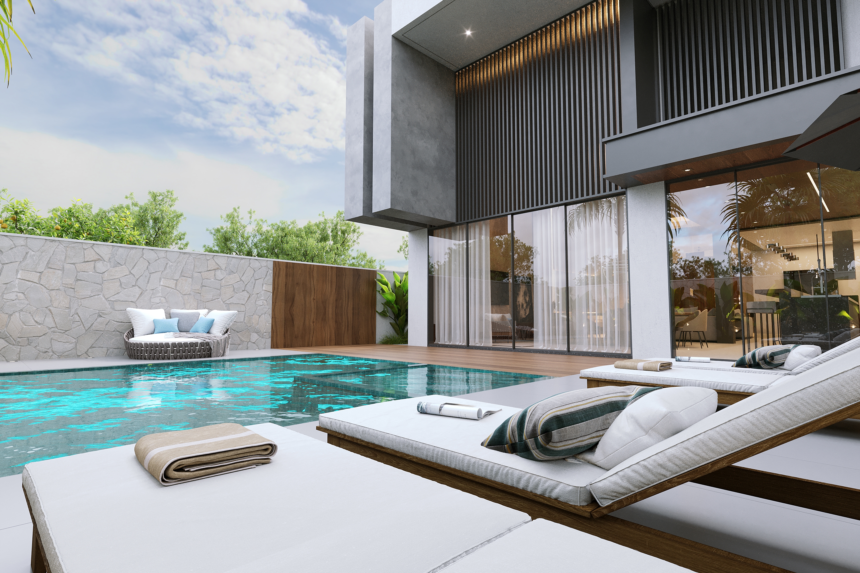 现代黑色房屋丨Of arquitetura-9