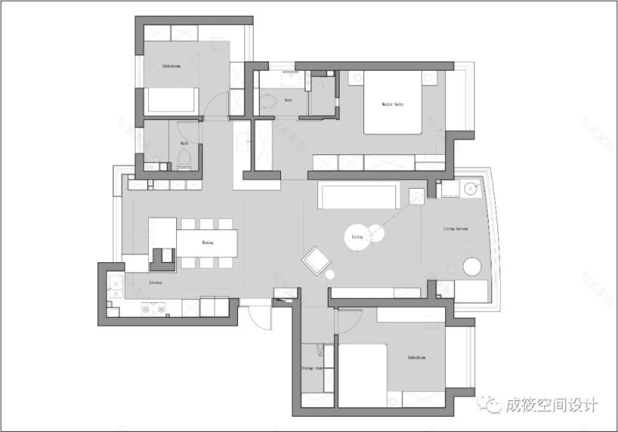 温暖爱巢 · 现代风无主灯设计丨中国上海丨成筱设计-54