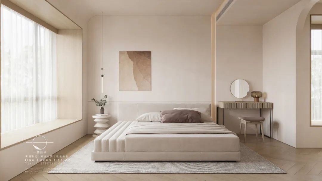 温馨奶油色,独特设计的广州家庭住宅丨中国广州丨一度经纬-43