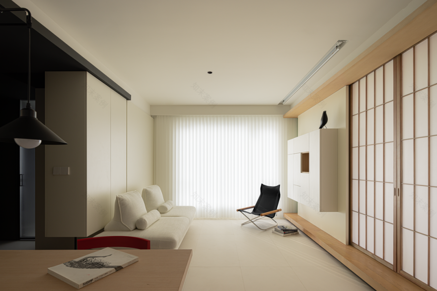 日式极简,都市的宁静生活丨本空设计-11