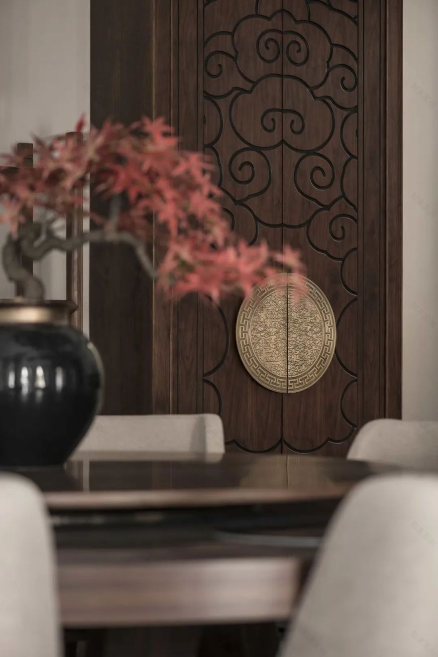 别墅非家装丨1100平方新中式,闲雅宁静的意蕴美-42