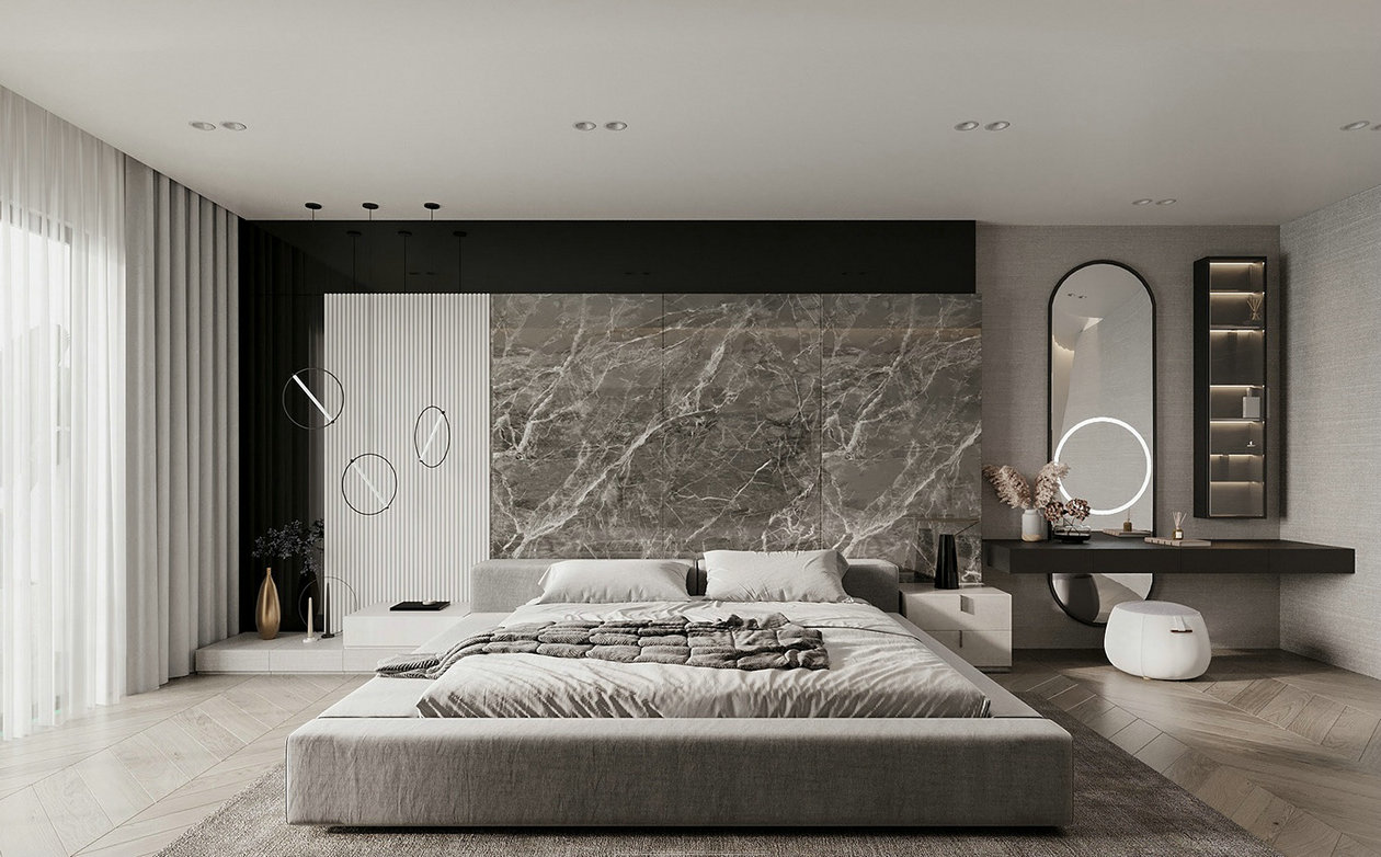 高级灰色系住宅设计-8