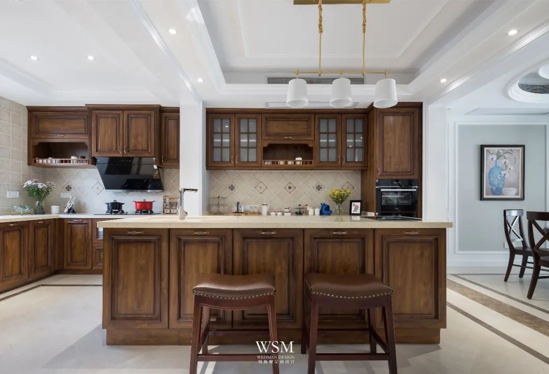 苏州明珠城 400 平米美式私宅，打造浪漫复古生活空间-40