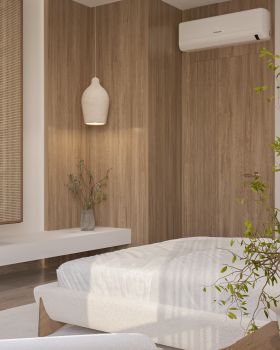 minimal guest bedroom