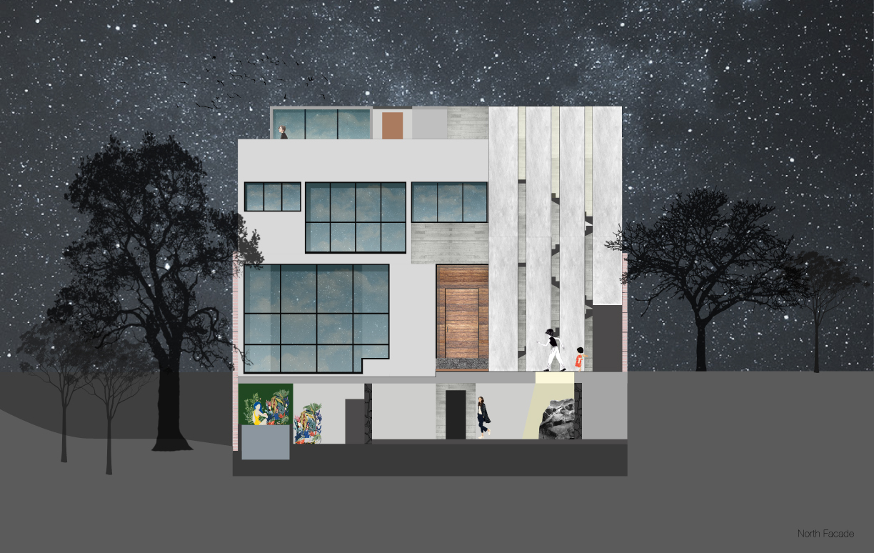 墨西哥城火山石住宅-71