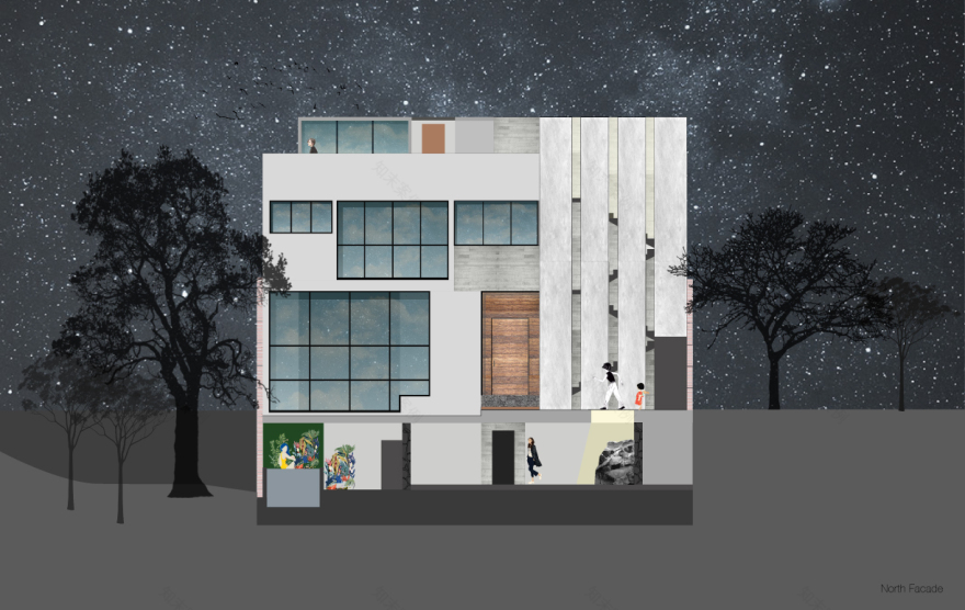 墨西哥城火山石住宅-71