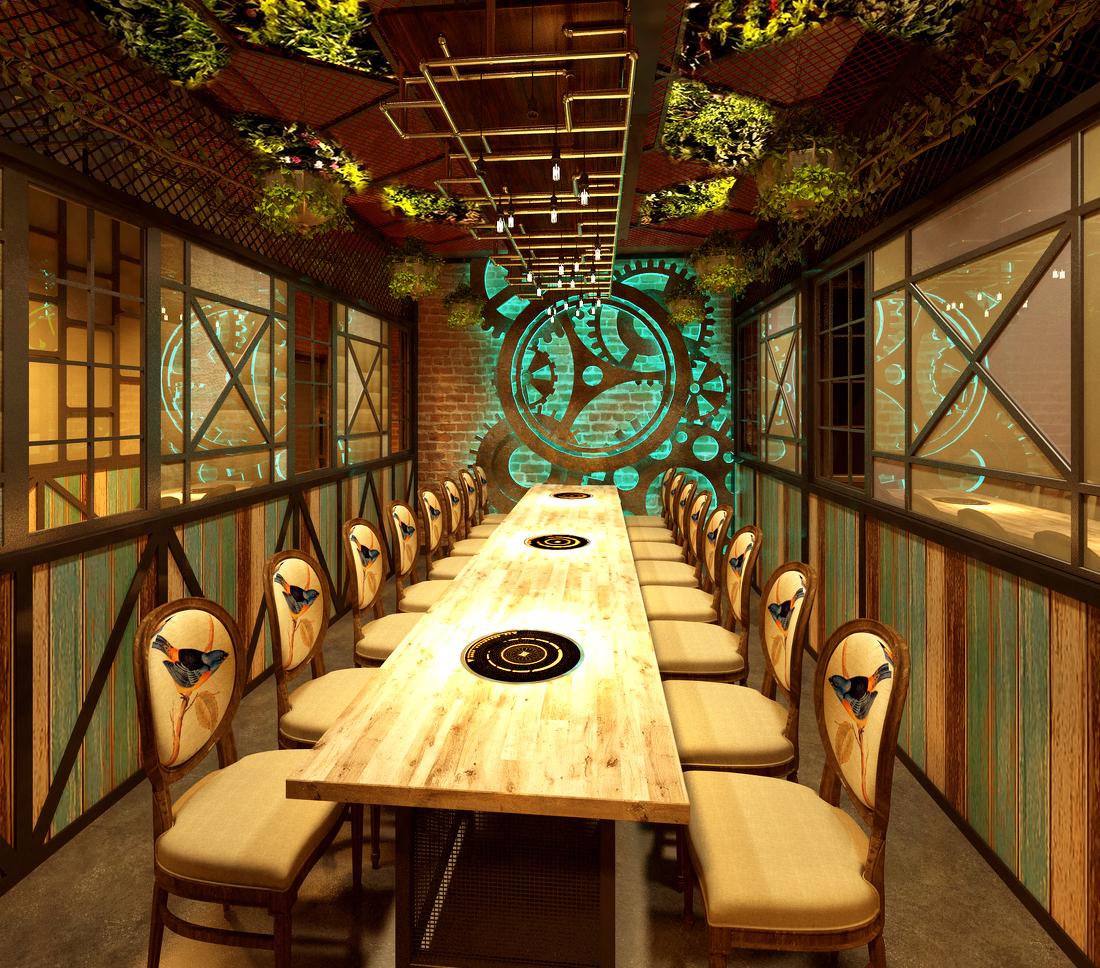 工业风音乐餐厅“时光餐吧”设计，展现独特魅力-14