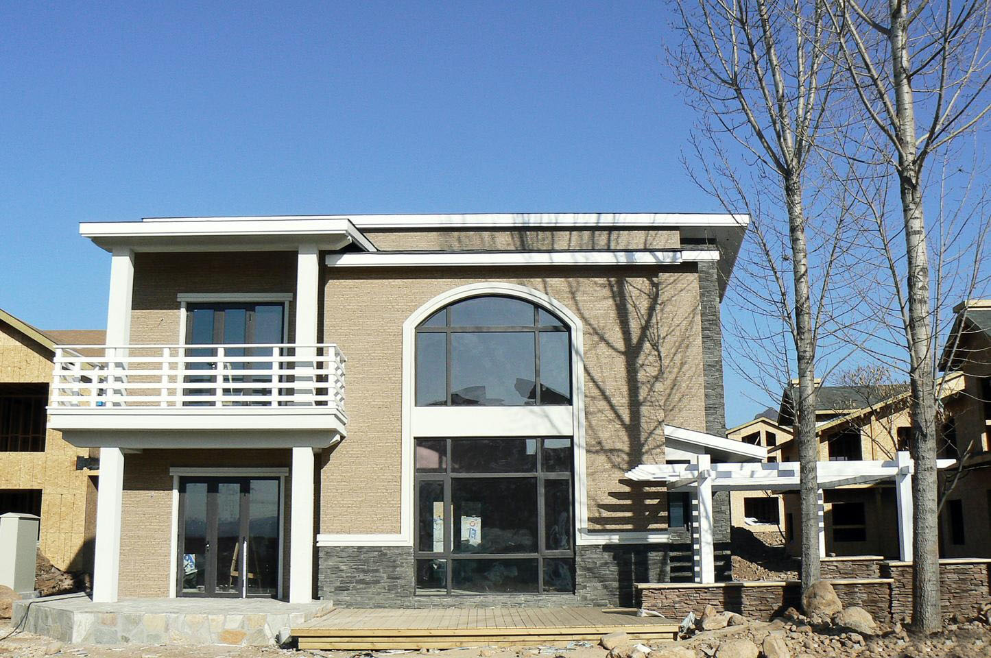 北京平谷桃花源度假村——环保木结构别墅群-11