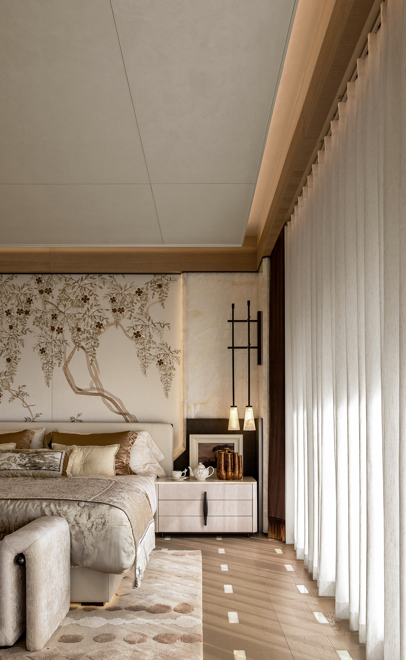 绍兴中海·越湖雲起400㎡叠墅室内设计丨中国绍兴丨IF DESIGN羽果设计-42