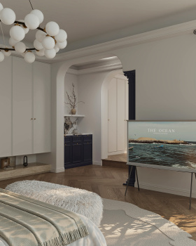 法式奶油风 + 现代简约的卧室设计