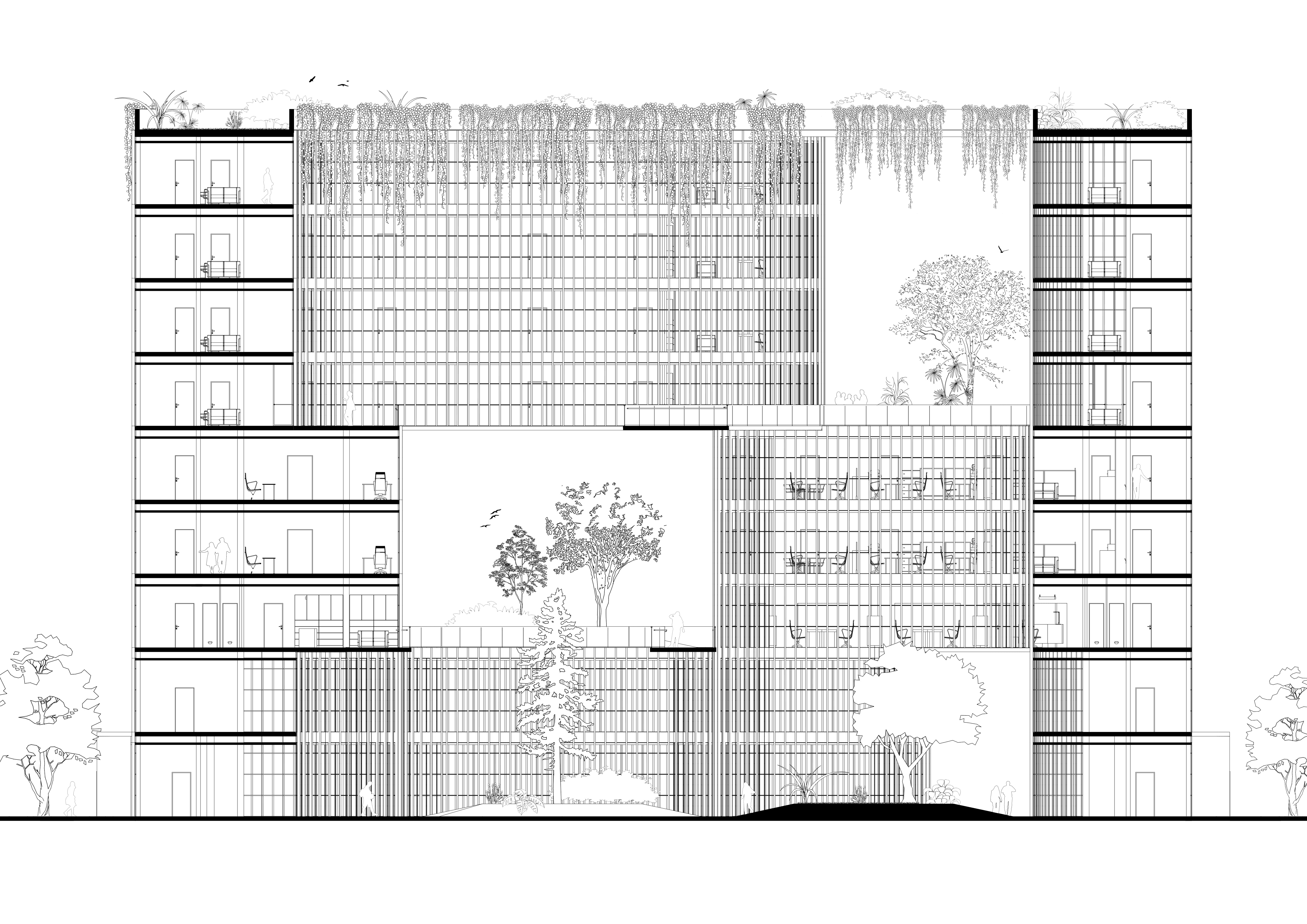 都市绿洲·零能耗办公空间设计-22
